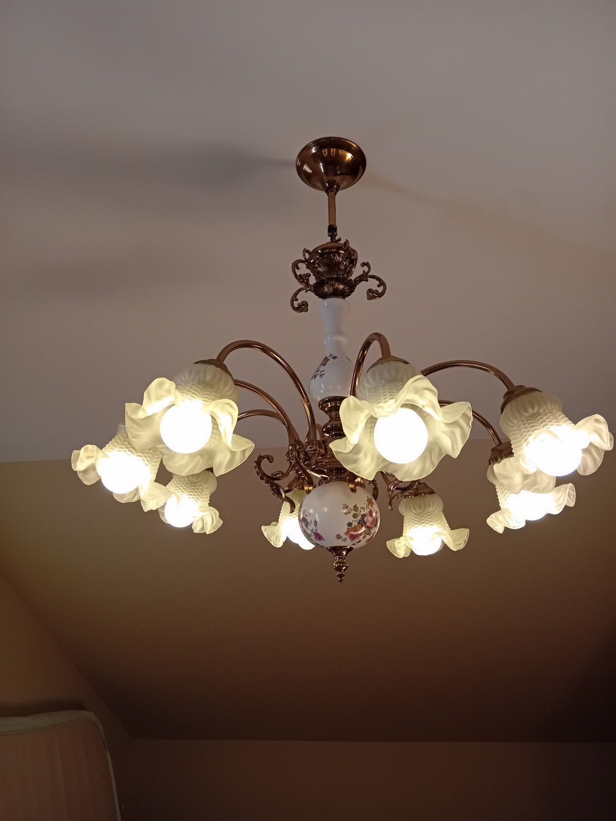 8 lampen lichter met bloemen, Ophalen