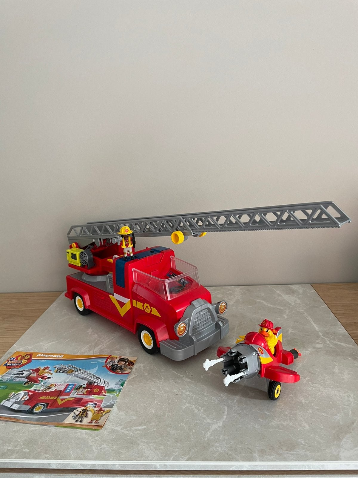 Camion de pompiers avec lumière et son playmobil, Enlèvement ou Envoi