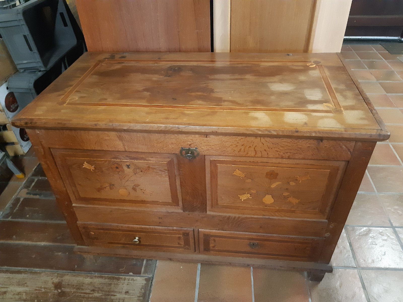 antieke kist, Maison & Meubles, Enlèvement