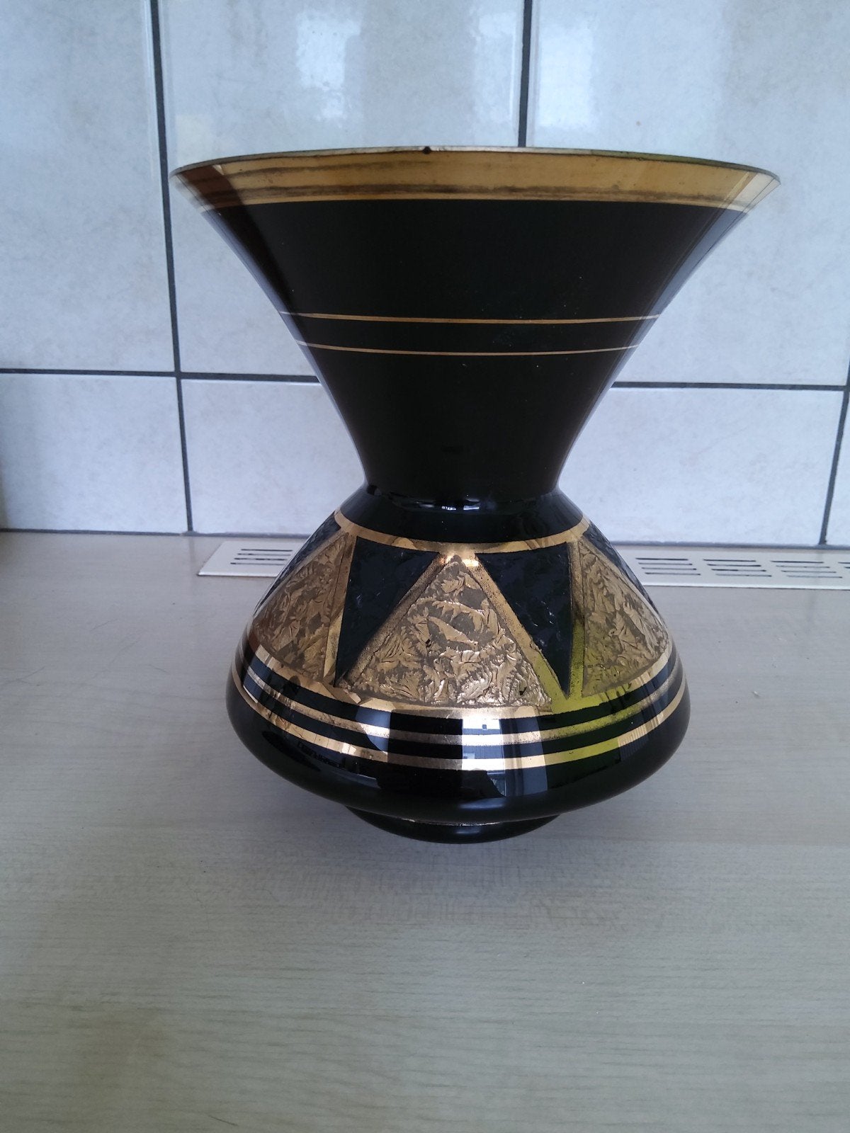 Boomse vaas hyaliet, Ophalen of Verzenden