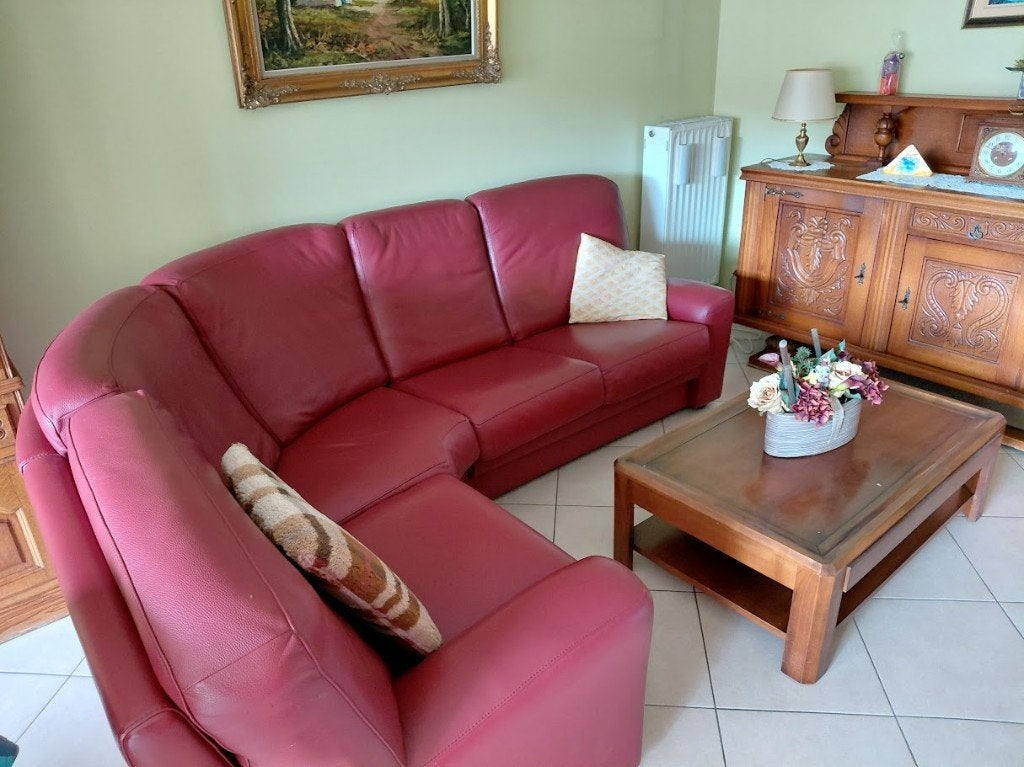 salon + salontafel, Huis en Inrichting, Ophalen, 250 tot 300 cm, Klassiek, Hoekbank