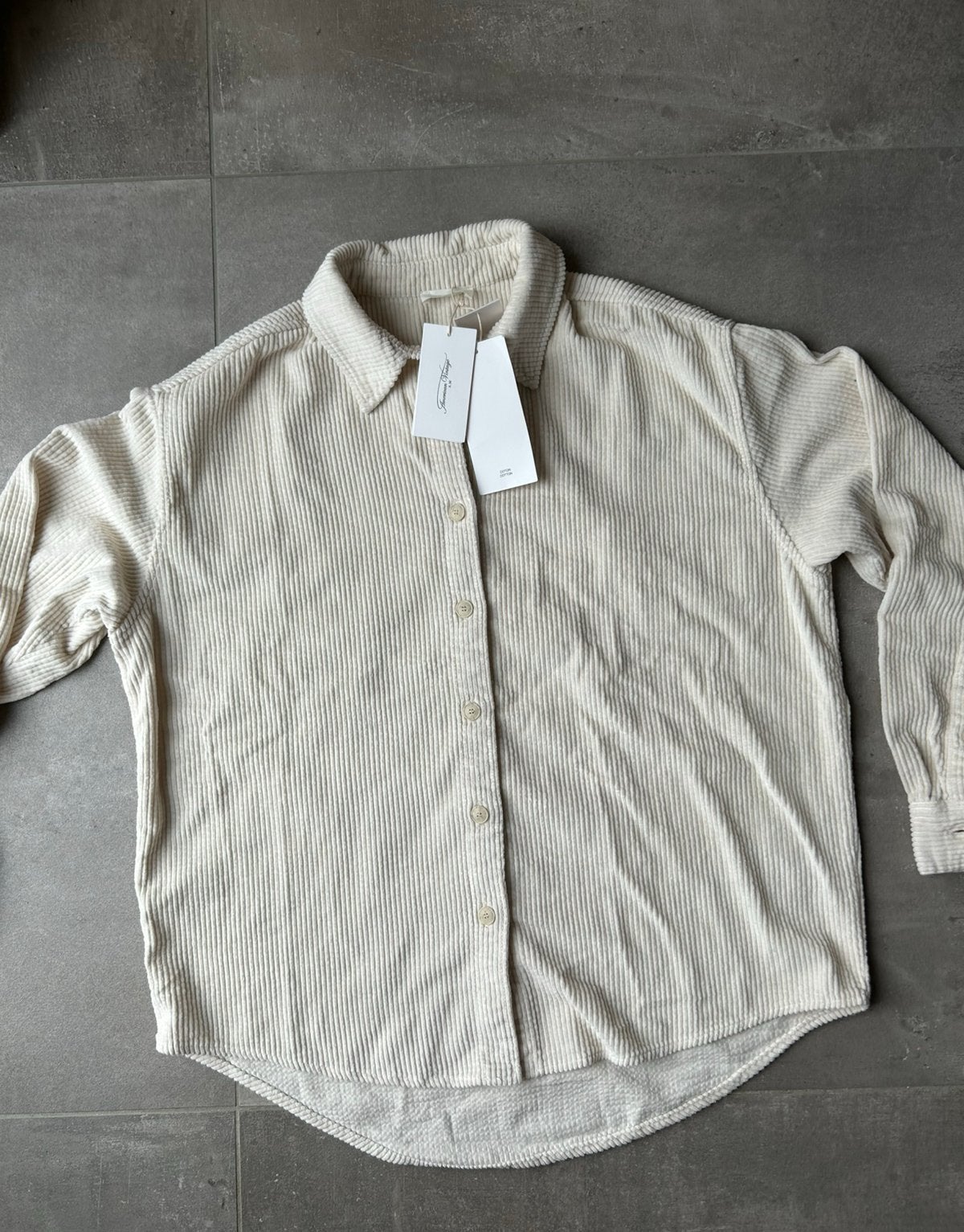 American vintage - Corduroy hemd dames. Maat XS/S, Ophalen of Verzenden, Nieuw, Maat 36 (S), Overige kleuren