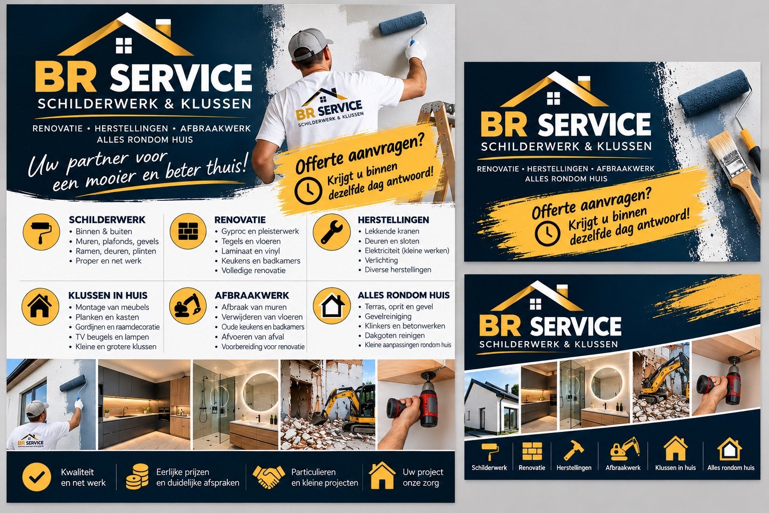 Klusser.. schilder .. renovatie, Jardin & Terrasse, Enlèvement ou Envoi