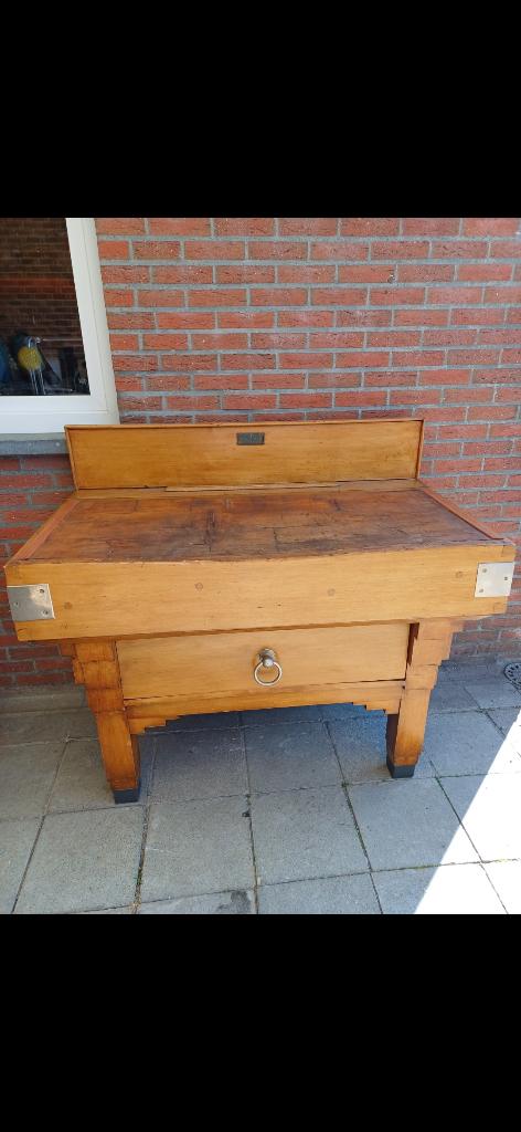 Kapblok,  hakblok,  beenhouwersblok, Antiek en Kunst, Ophalen