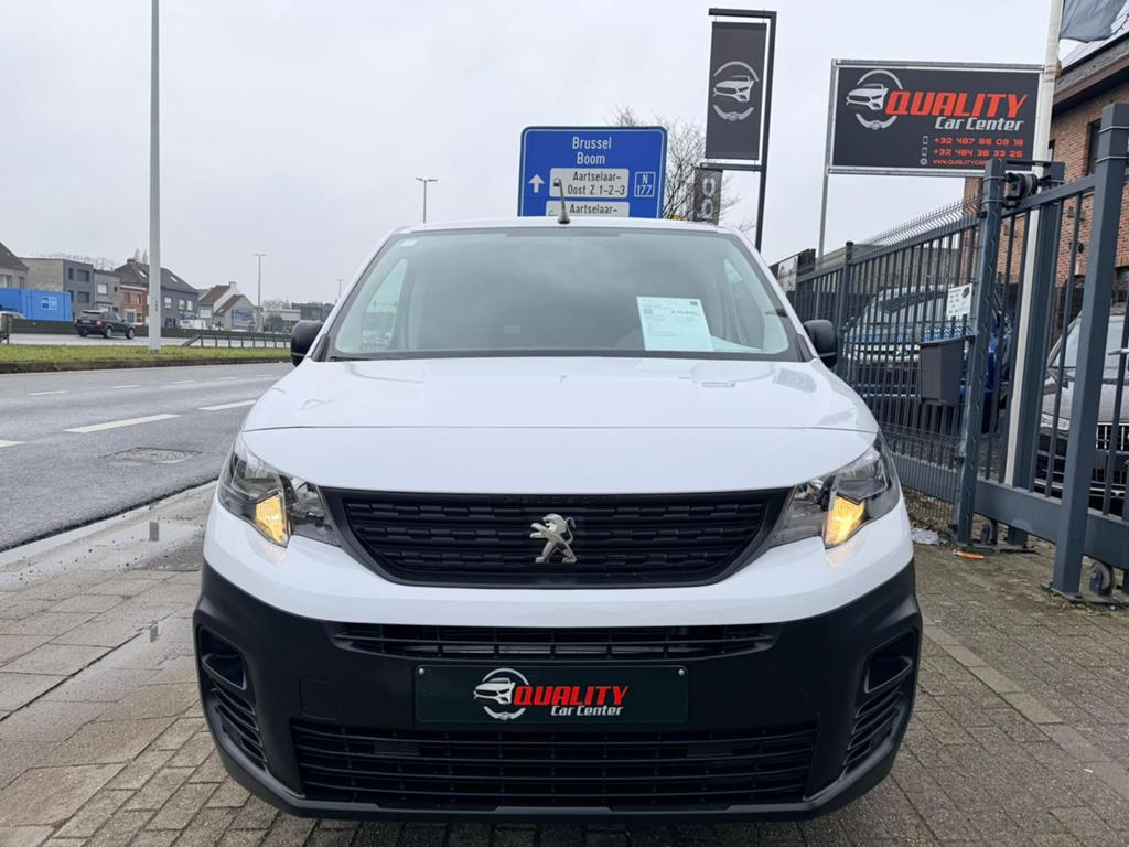 Peugeot Partner 2023 1.5hdi 063000km 3zitpl 102pk Btw incl, Voorwielaandrijving, Stof, Euro 6, 4 cilinders