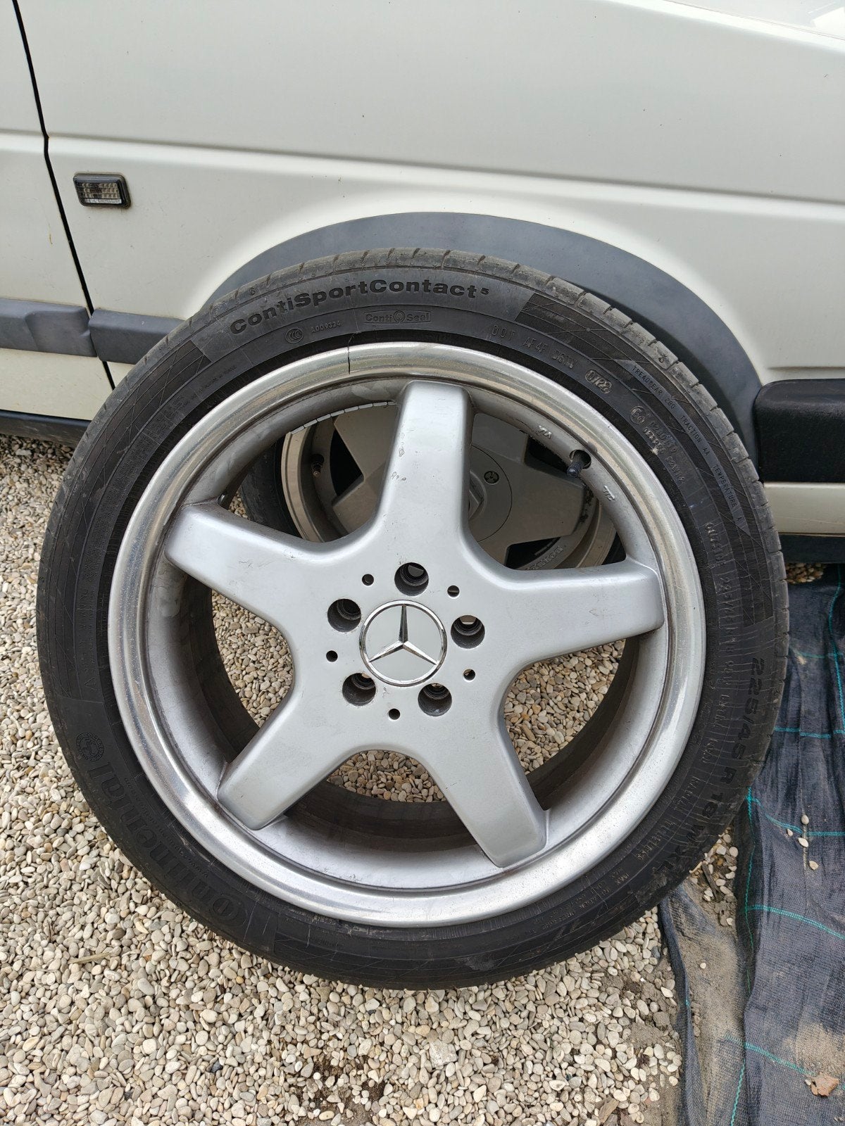 Jantes style Mercedes AMG 5x112, Autos : Pièces & Accessoires, Enlèvement, Pneu(s)