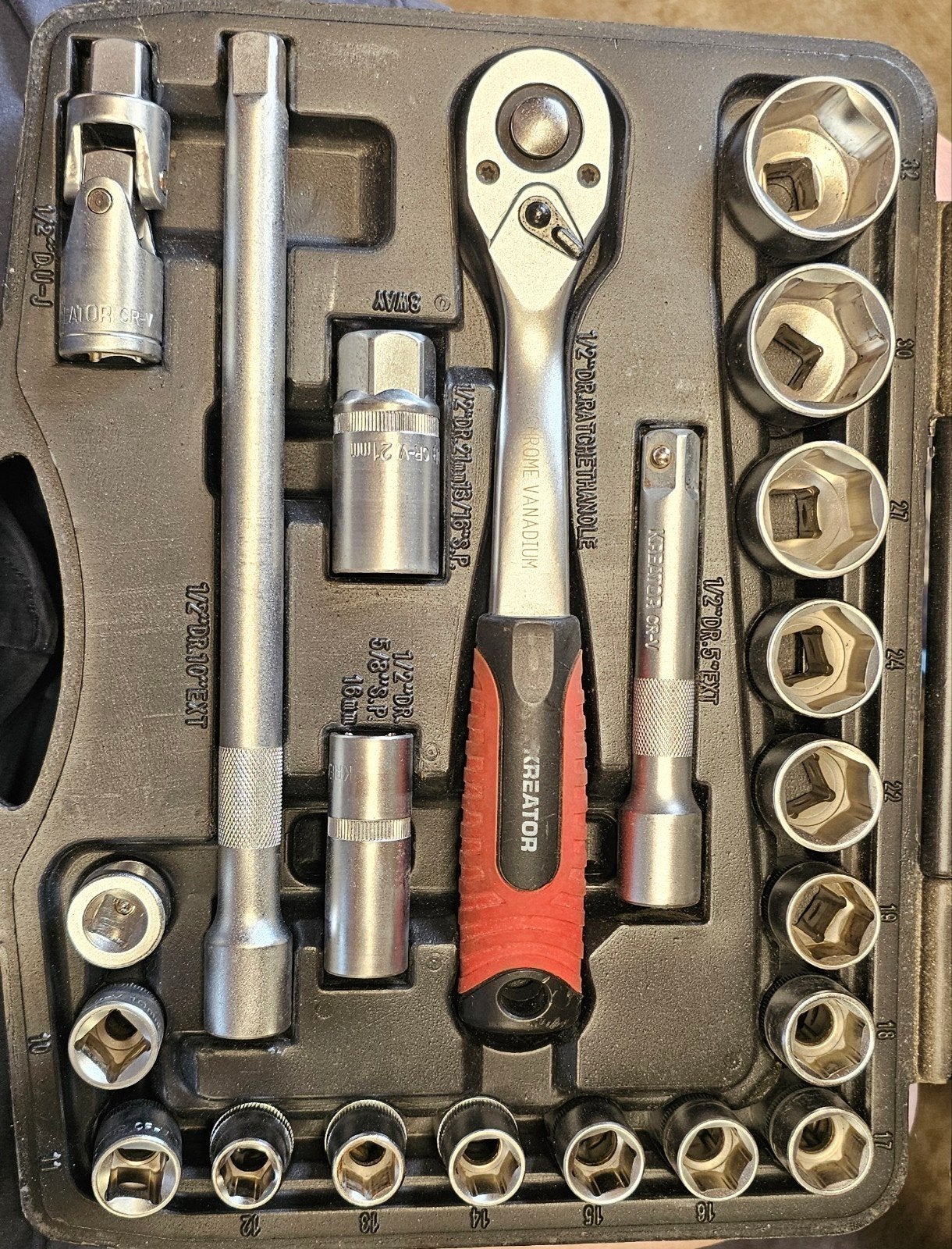 Potsleutelset Kreator amper gebruikt., Auto diversen, Autogereedschap, Ophalen of Verzenden