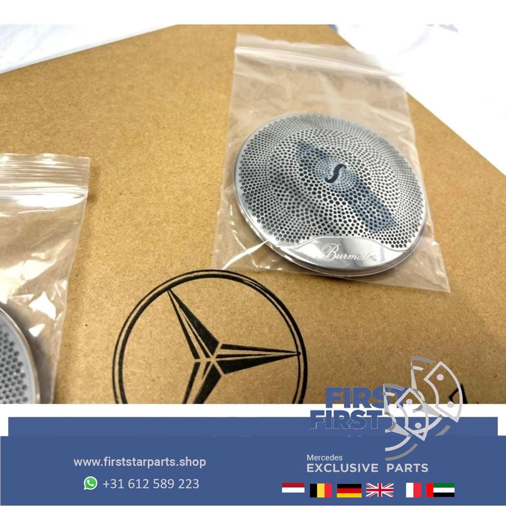 AMG BURMESTER SPEAKER COVERS Mercedes C E KLASSE CHROOM EMBL, Auto-onderdelen, Gebruikt, -, Ophalen of Verzenden, -