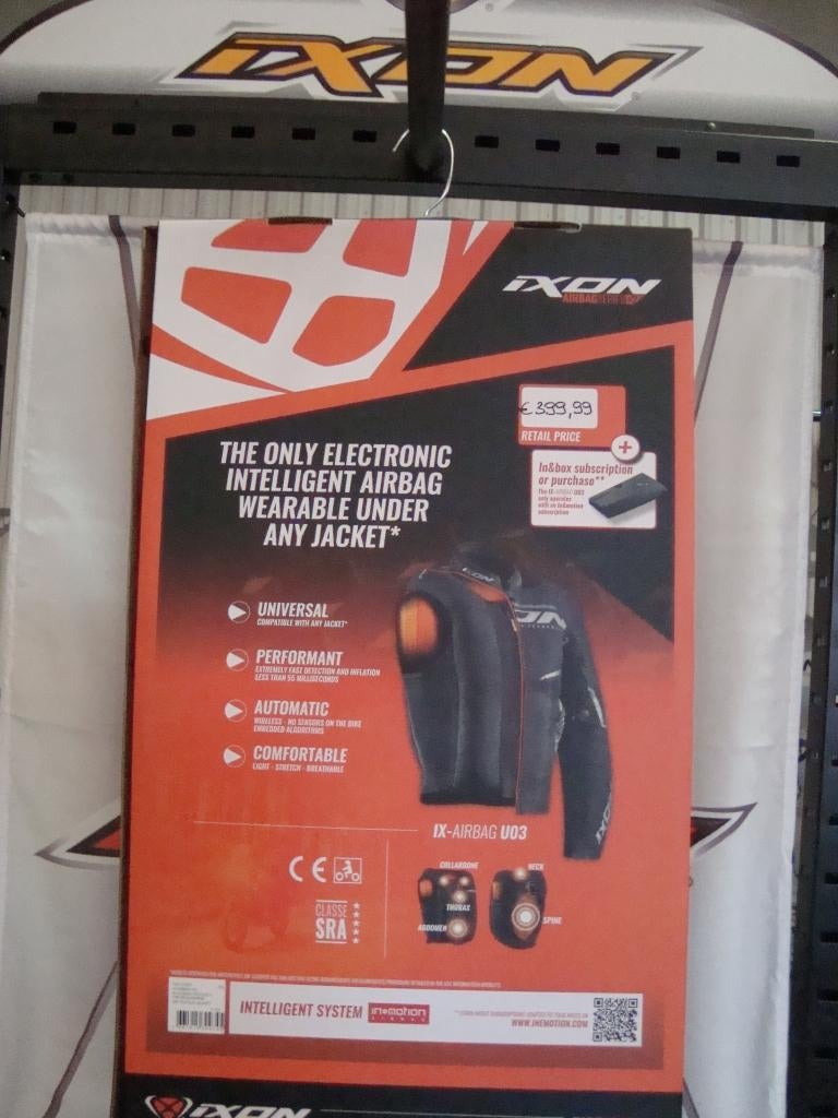 nieuwe ixon airbagvest voor moto of step, Motoren, Ophalen, Nieuw met kaartje, Dames, Overige typen