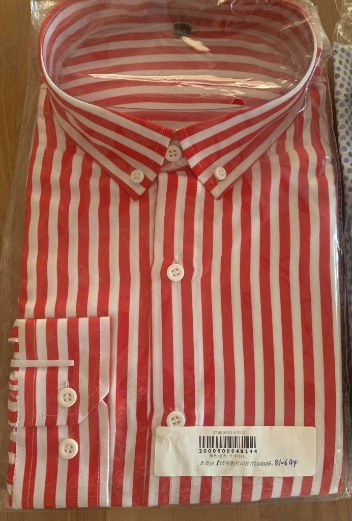 Hemd maat L, Kleding | Heren, Ophalen of Verzenden, Nieuw, Rood, Halswijdte 41/42 (L)