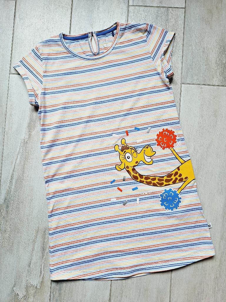 ✿ M128 - Woody zomerkleedje thema giraf, Kinderen en Baby's, Kinderkleding | Maat 128, Nacht- of Onderkleding, Meisje, Ophalen of Verzenden