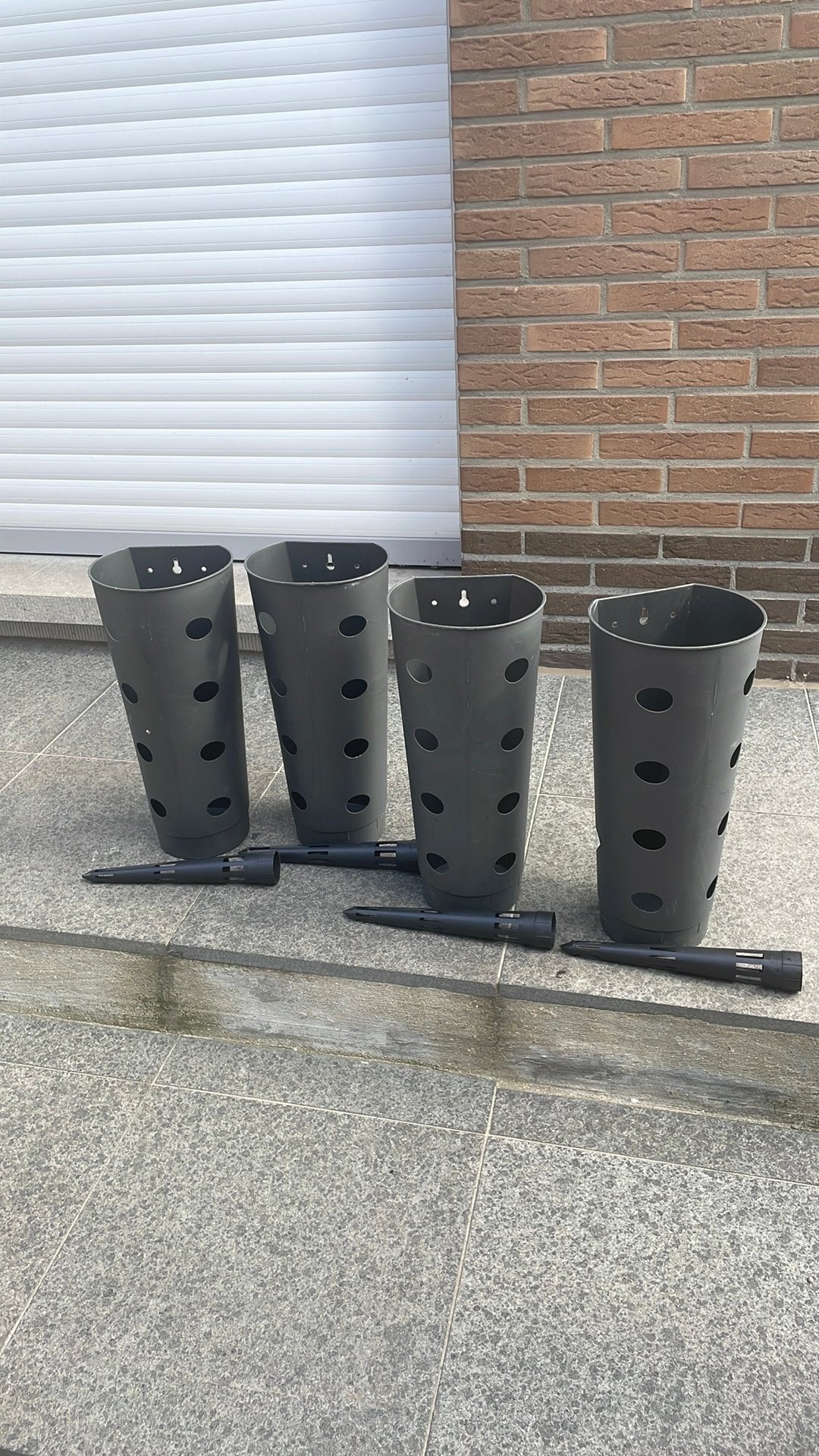 4 Chillers aardbeiplanter, Jardin & Terrasse, Pots de fleurs, Comme neuf, Synthétique, Enlèvement