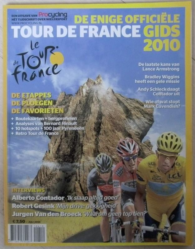 De enige officiële Tour de France gids 2010, Livres, Livres de sport, Enlèvement ou Envoi