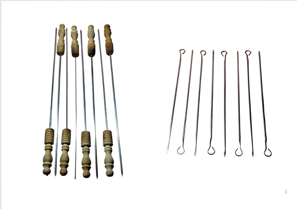 16 vintage barbecuespiesjes (prijs 5€/6€), Antiek en Kunst, Ophalen