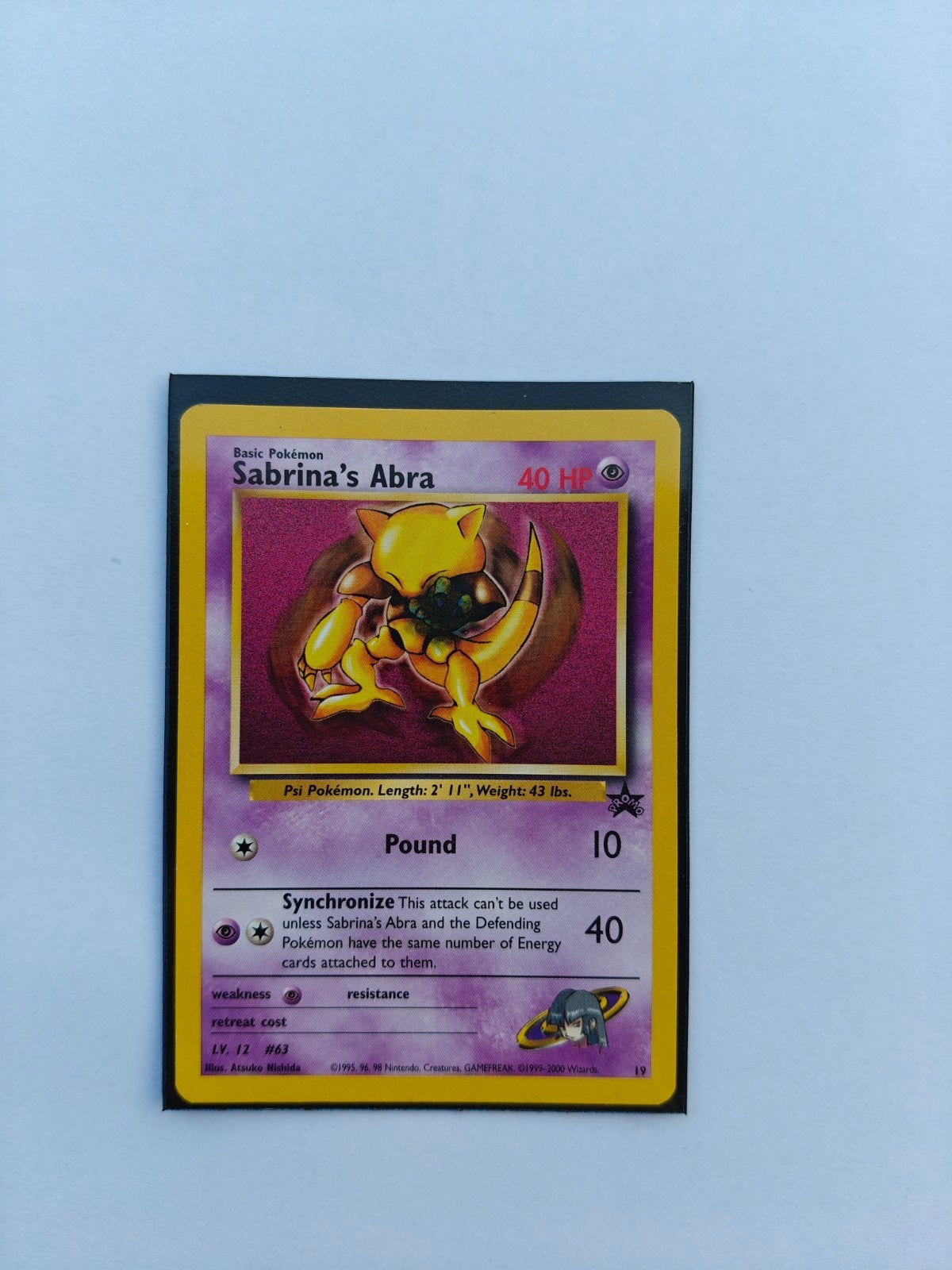 Carte Pokémon promotionnelle Abra de Sabrina, Enlèvement ou Envoi