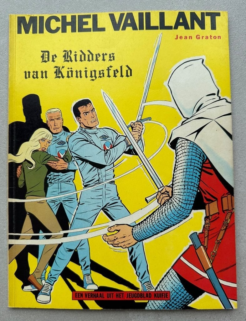Michel Vaillant - De Ridders van Königsfeld - 1ste druk 1967, Livres, Jean Graton, Enlèvement ou Envoi, Une BD, Comme neuf
