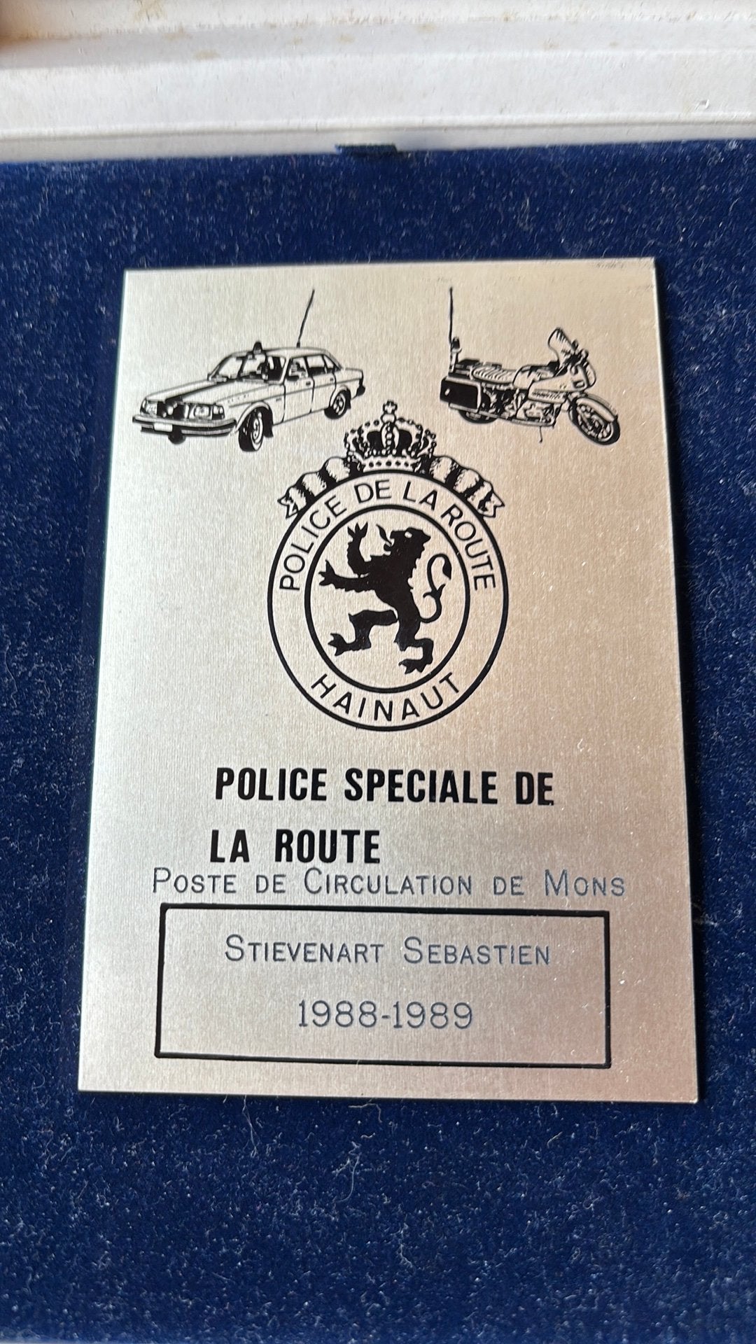 Plaque Gendarmerie e la route, Enlèvement ou Envoi, Gendarmerie, Emblème ou Badge