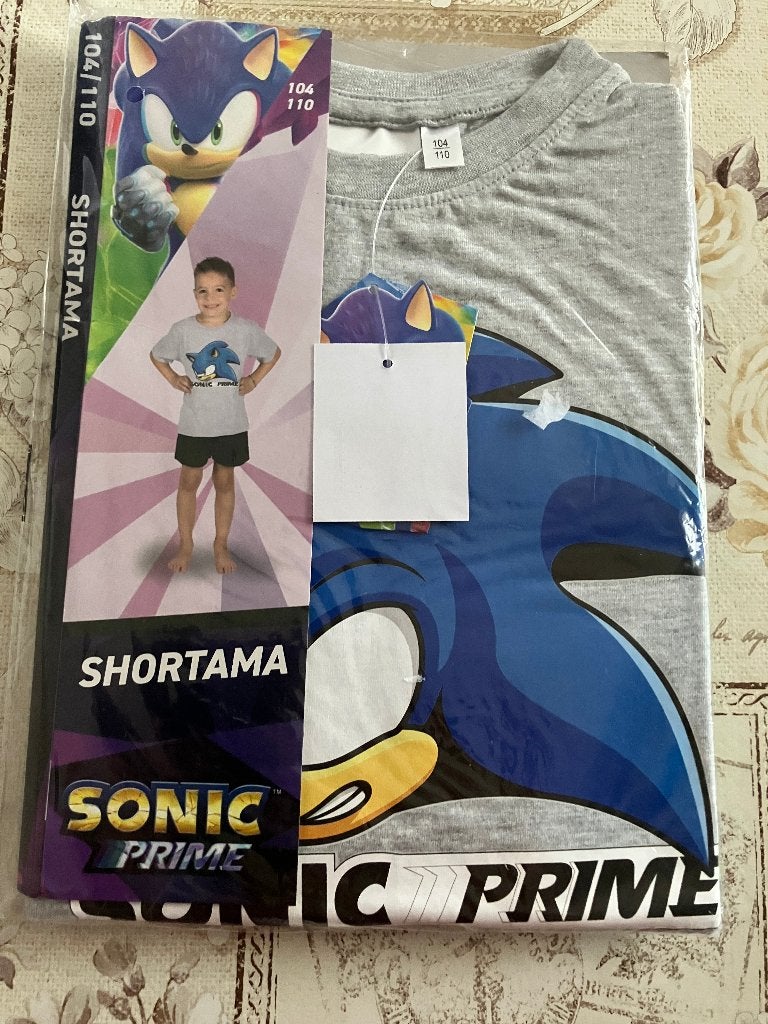 Nieuwe Sonic shortama - Maat 104 / 110, Kinderen en Baby's, Kinderkleding | Maat 104, Ophalen of Verzenden, Nieuw, Jongen, Nacht- of Onderkleding