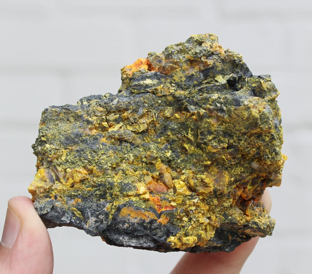AURIPIGMENT en REALGAR uit GETCHELL mijn in USA, Ophalen of Verzenden, Mineraal