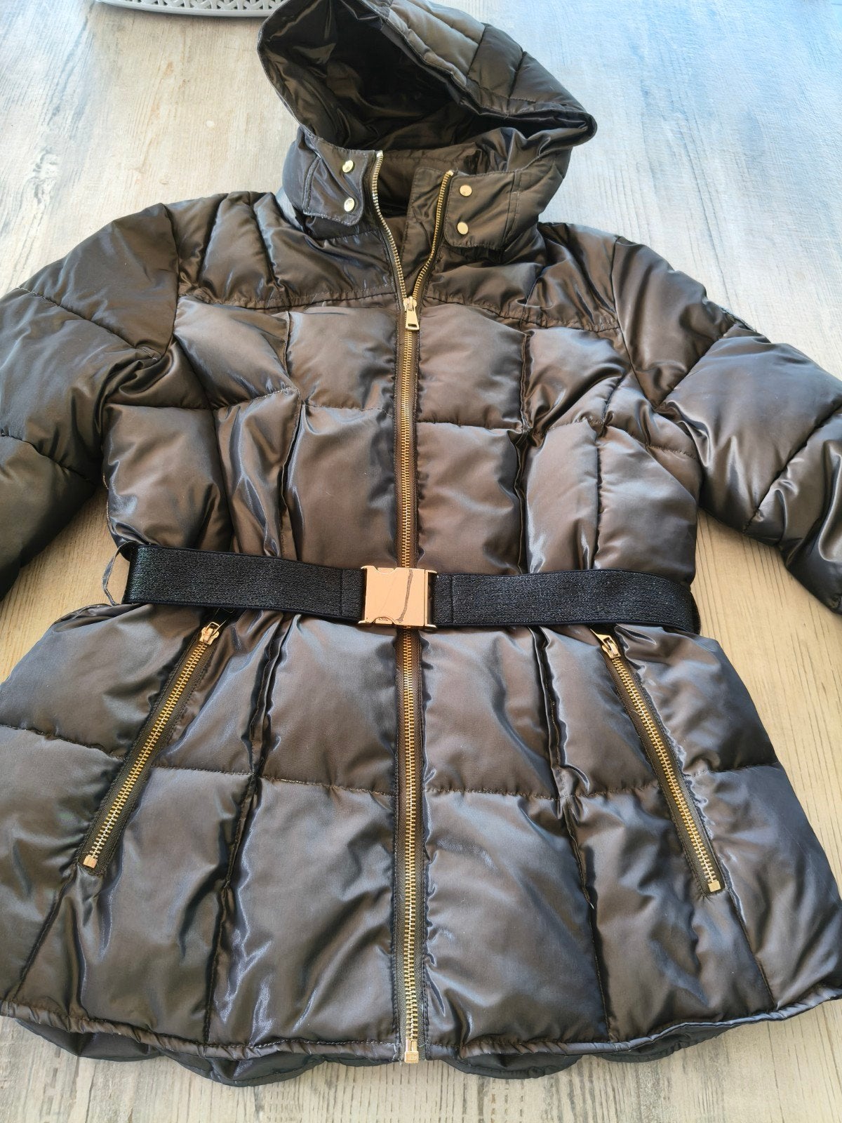 dikke winterjas kakikleur,maat 42, Kleding | Dames, Ophalen of Verzenden, Maat 38/40 (M)