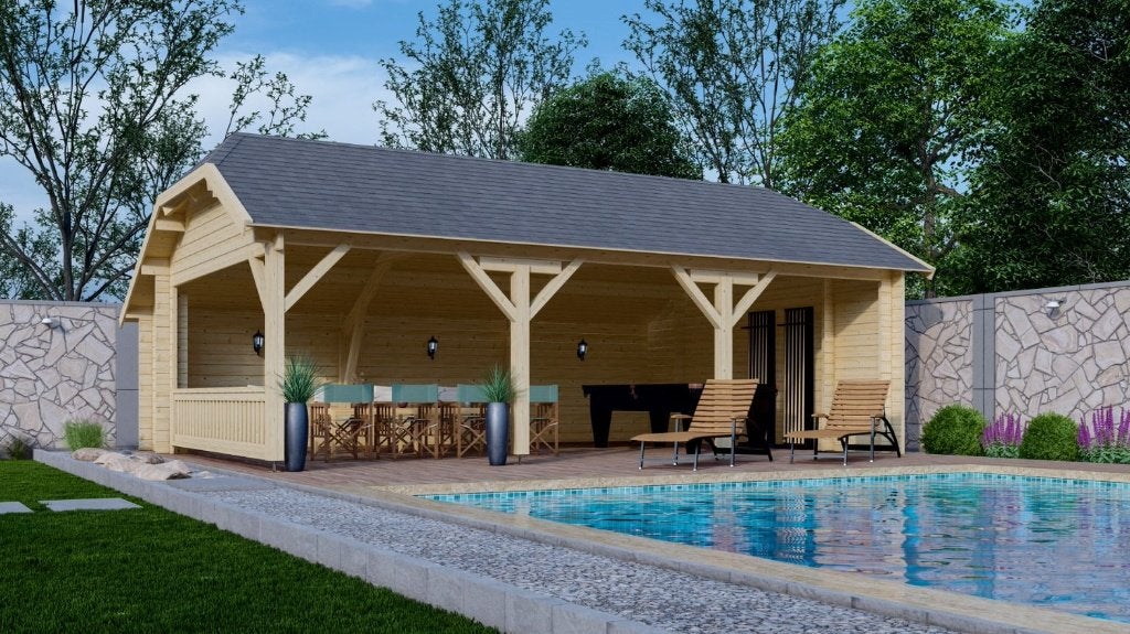 NOUVELLE cabane en rondins Wolfskap WKS2, Envoi, Neuf