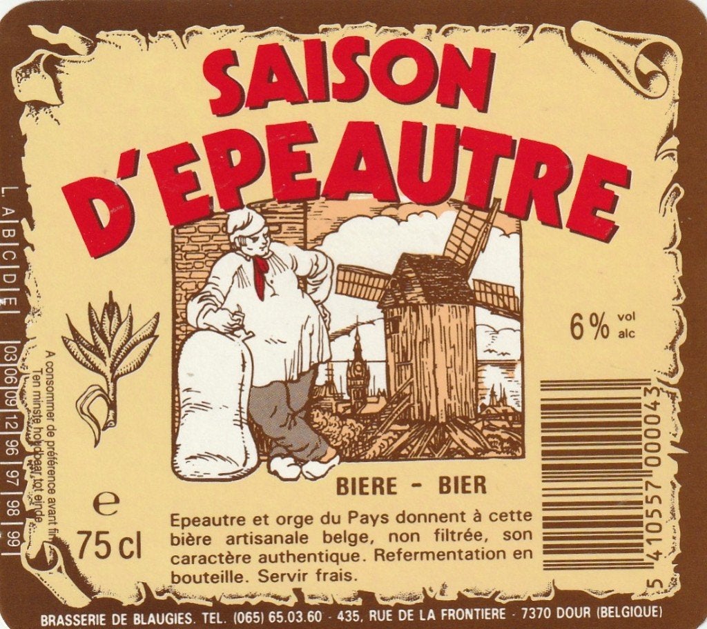 bieretiket België brasserie de Blaugies : Saison d'Epeautre, Envoi, Utilisé, Autres types, Autres marques