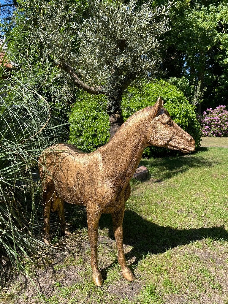 Paard, pony, rijles, manege 100cm, Tuin en Terras, Ophalen, Nieuw, Kunststof, Dierenbeeld