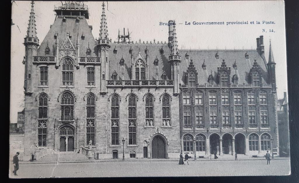 BRUGGE grand place la poste DE POST, Verzamelen, Verzenden