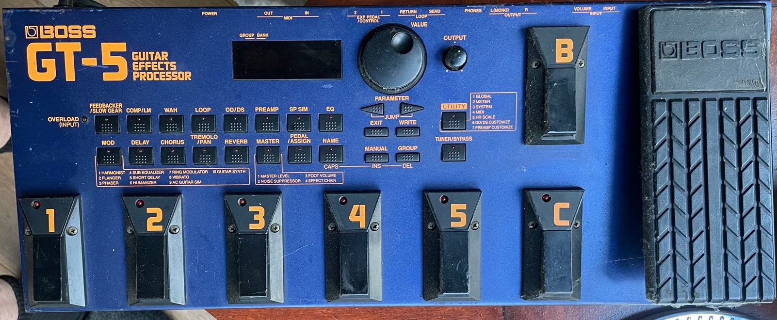 Boss Gt-5 guitar effects processor, Muziek en Instrumenten, Ophalen, Gebruikt, Delay of Echo