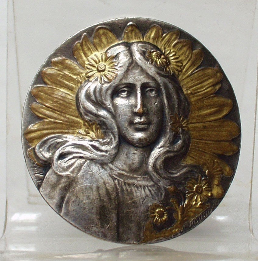 Rasumny - Boucle Art Nouveau., Enlèvement ou Envoi, Autres matériaux, Autres types