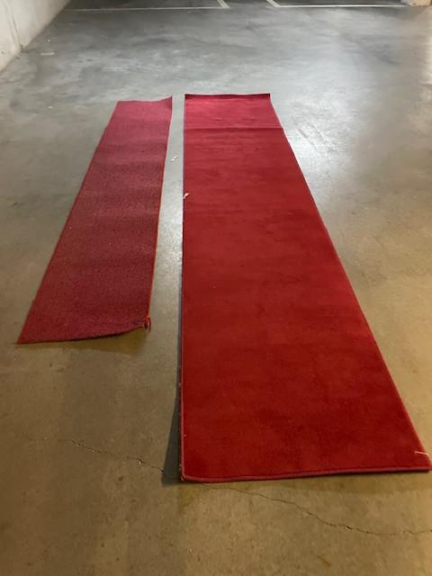 rode loper 370x82 en 303x52, Ophalen, Gebruikt, 200 cm of meer, 50 tot 100 cm