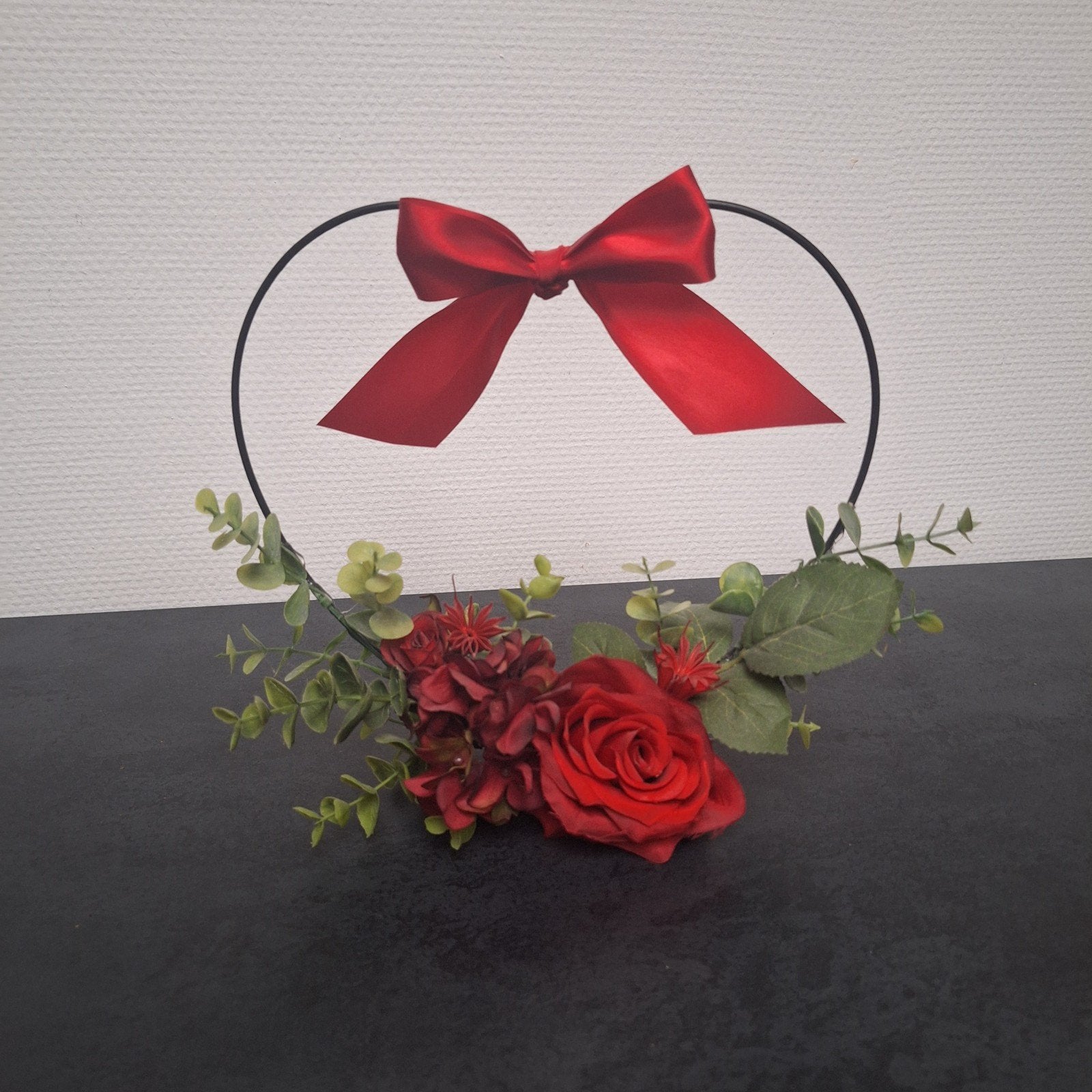 Flowerhoop rood hart 25cm, Huis en Inrichting, Ophalen of Verzenden