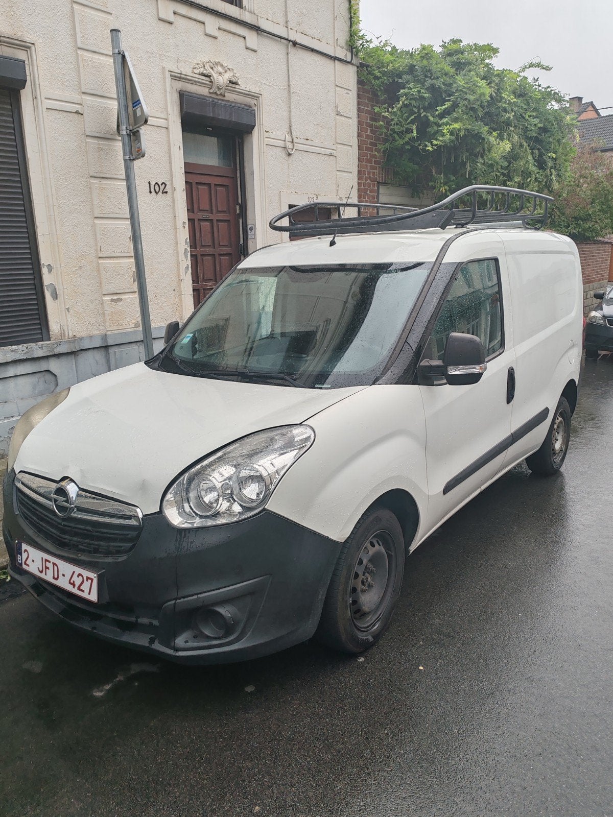 opel combo euro 6b, Auto's, Opel, Voorwielaandrijving, 4 deurs, Stof, Wit