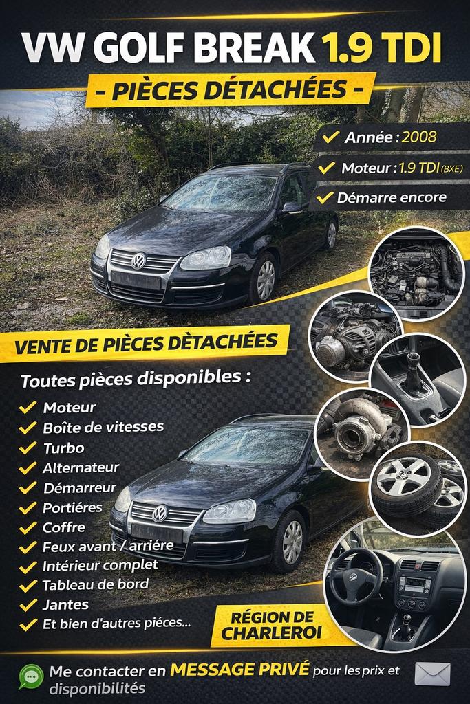 Vw golf    2008, Enlèvement