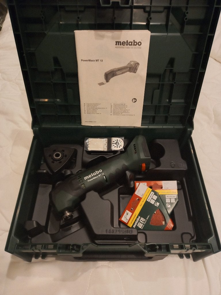 Metabo multitool 12v + koffer + acc -zonder lader & batterij, Doe-het-zelf en Bouw, Nieuw, Ophalen of Verzenden, 30 tot 70 mm
