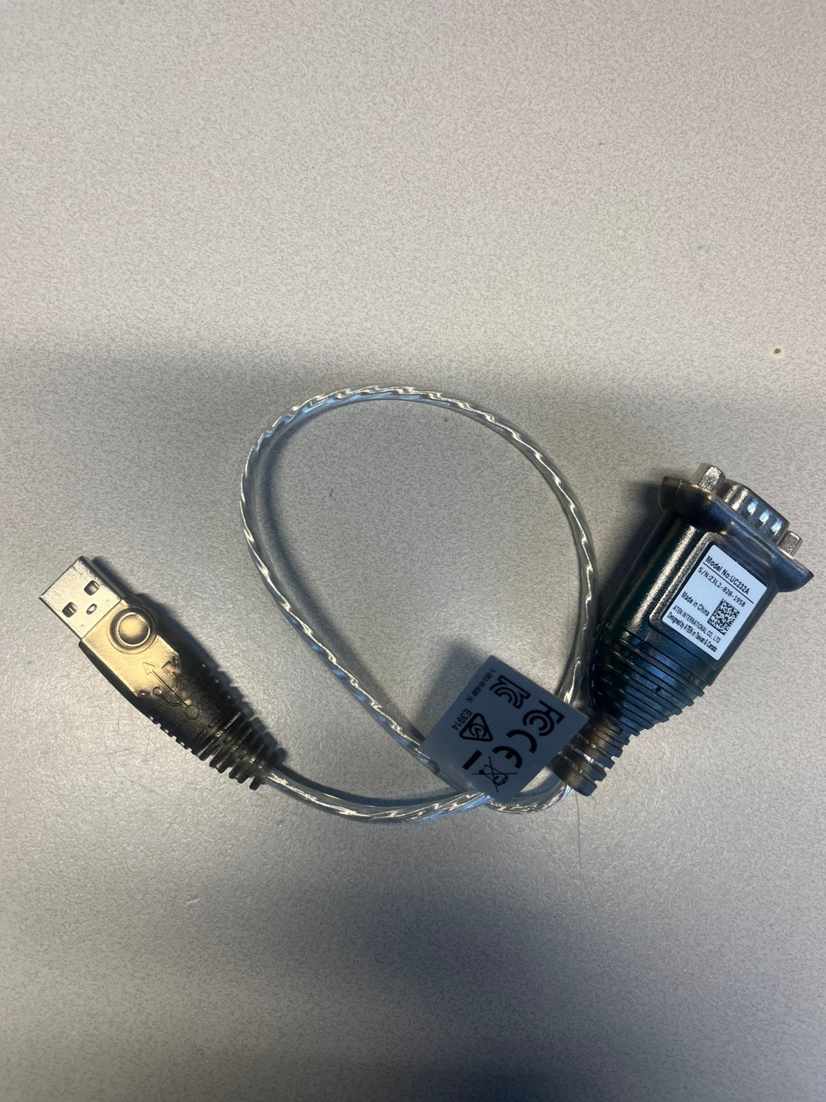 Seriele Kabel RS232 DB9 Adapter USB, Computers en Software, Ophalen of Verzenden, Zo goed als nieuw