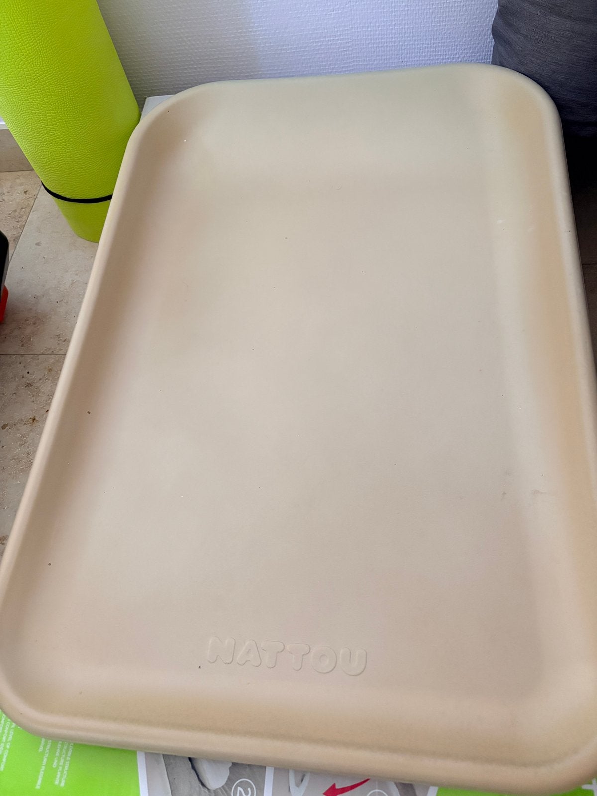 Nattou changing mat/verzorgingskussen, Kinderen en Baby's, Badjes en Verzorging, Ophalen, Gebruikt, Aankleedkussen