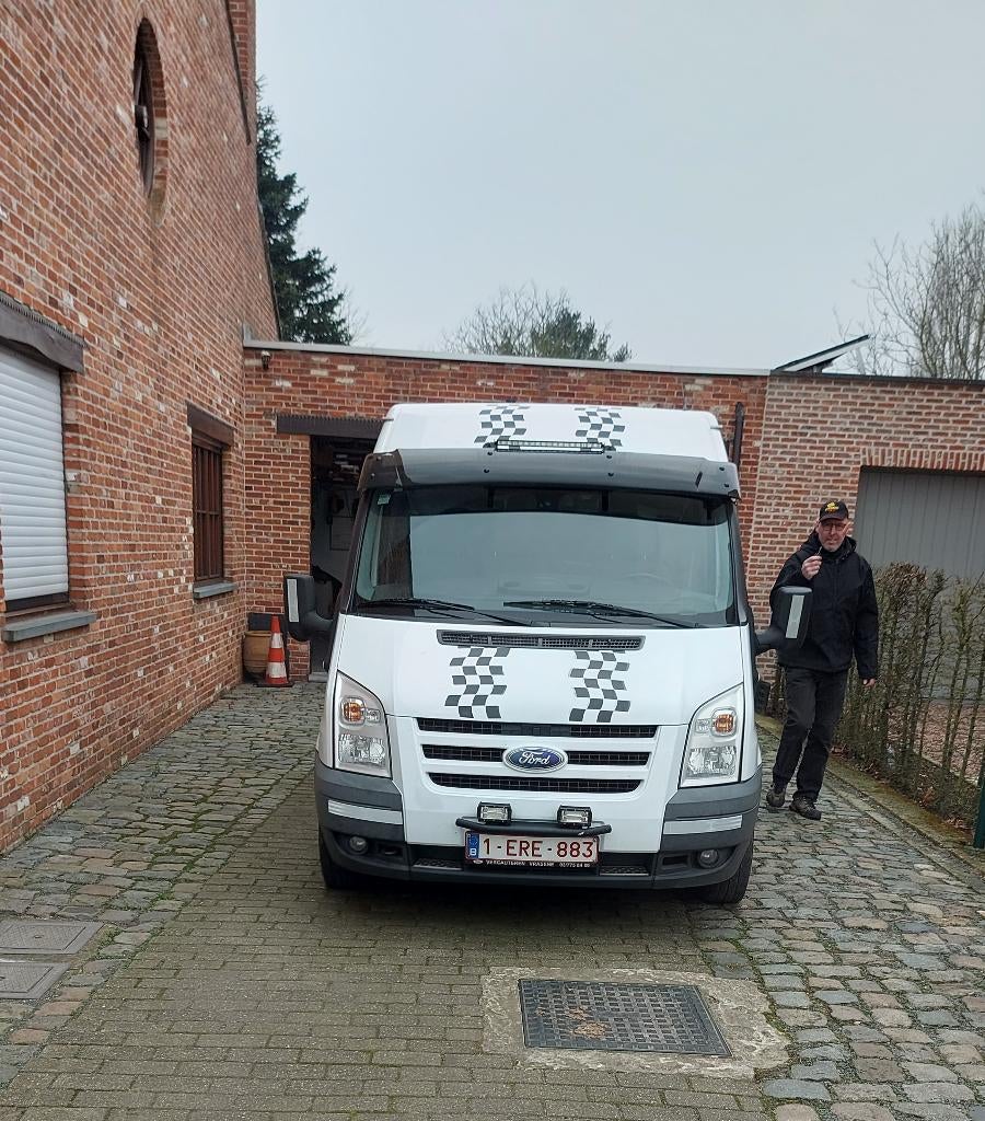 Ford transit dubbele cabine, Auto's, Bestelwagens en Lichte vracht, Voorwielaandrijving, Stof, 4 cilinders, 2800 kg