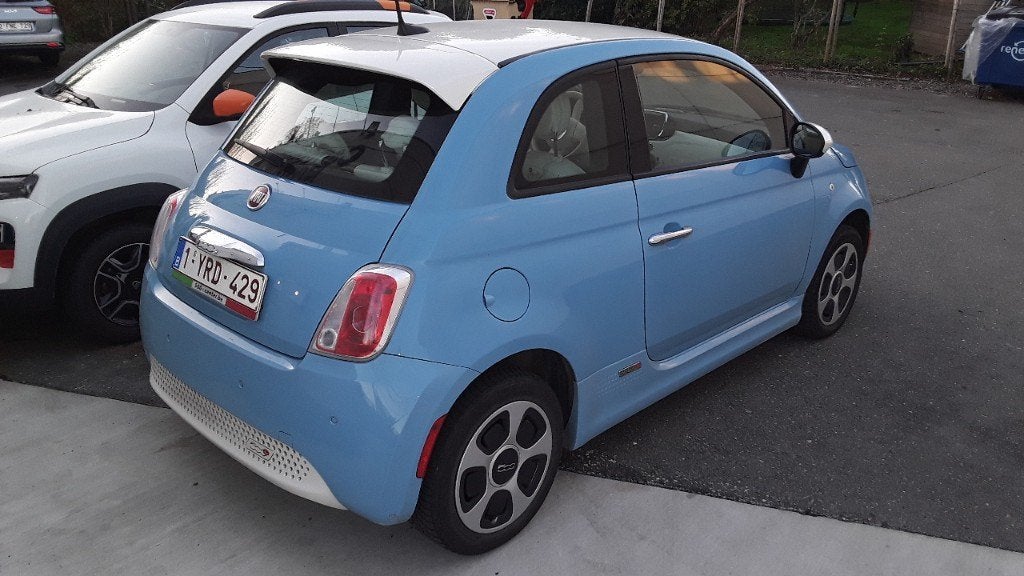 Fiat 500 E, elektrische wagen, 2016,71000KM, Autos, Cuir, Achat, Euro 6, Noir