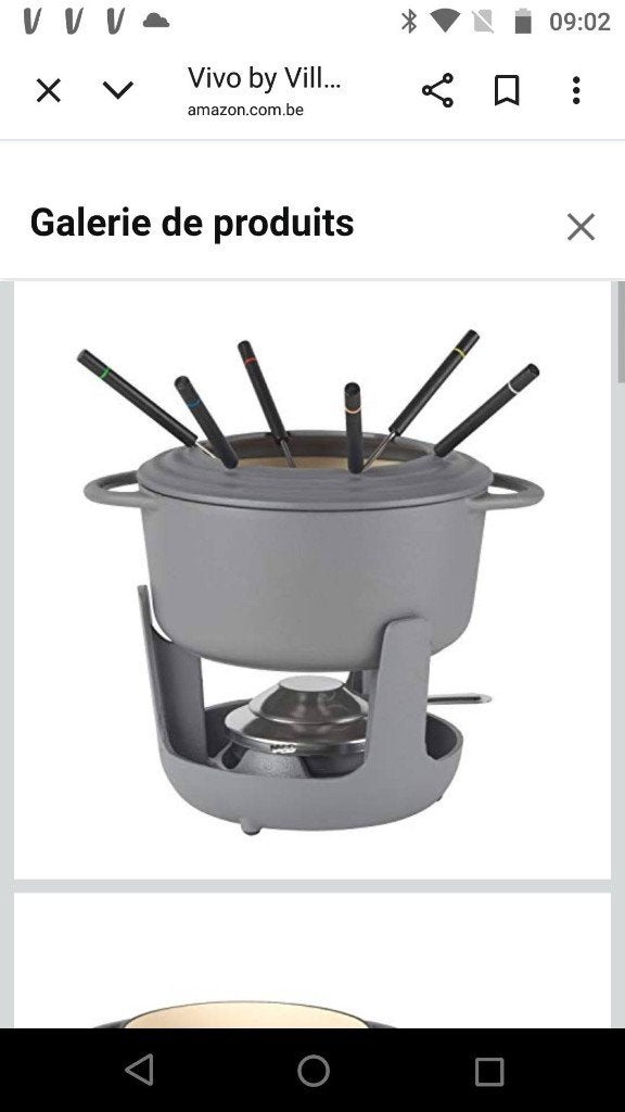 Fondue en fonte Villeroy & Boch comme neuve, Ophalen, Zo goed als nieuw, Fondueset