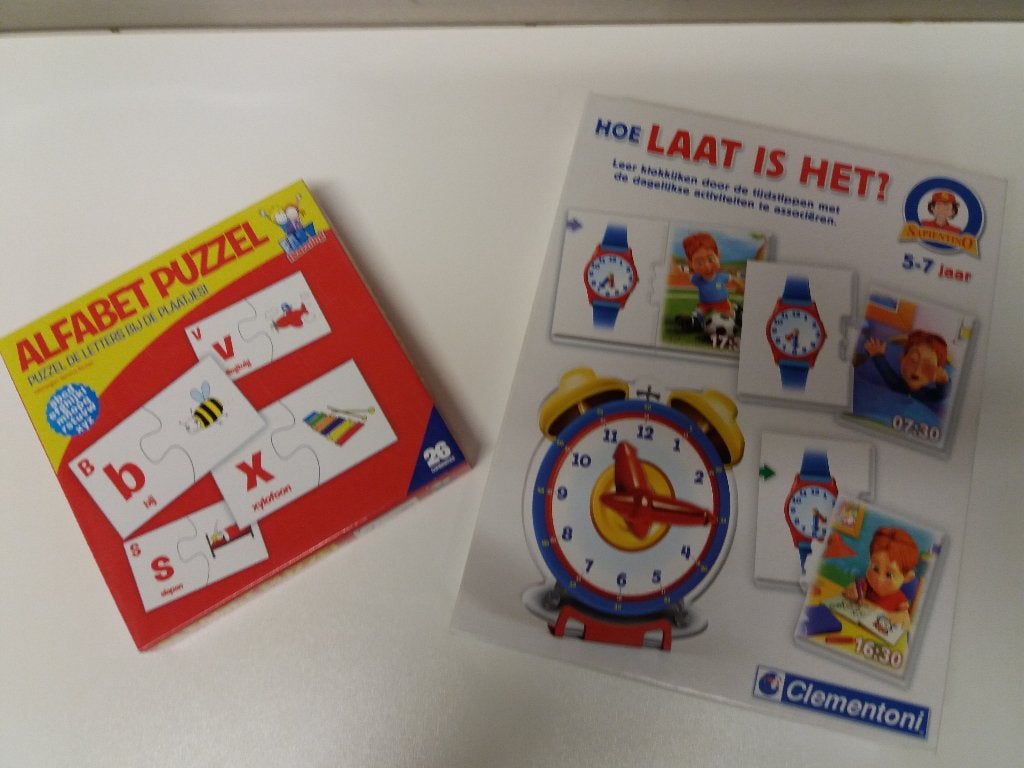 Alfabet puzzel - Hoe laat is het, Kinderen en Baby's, Ophalen, Zo goed als nieuw, Taal en Lezen