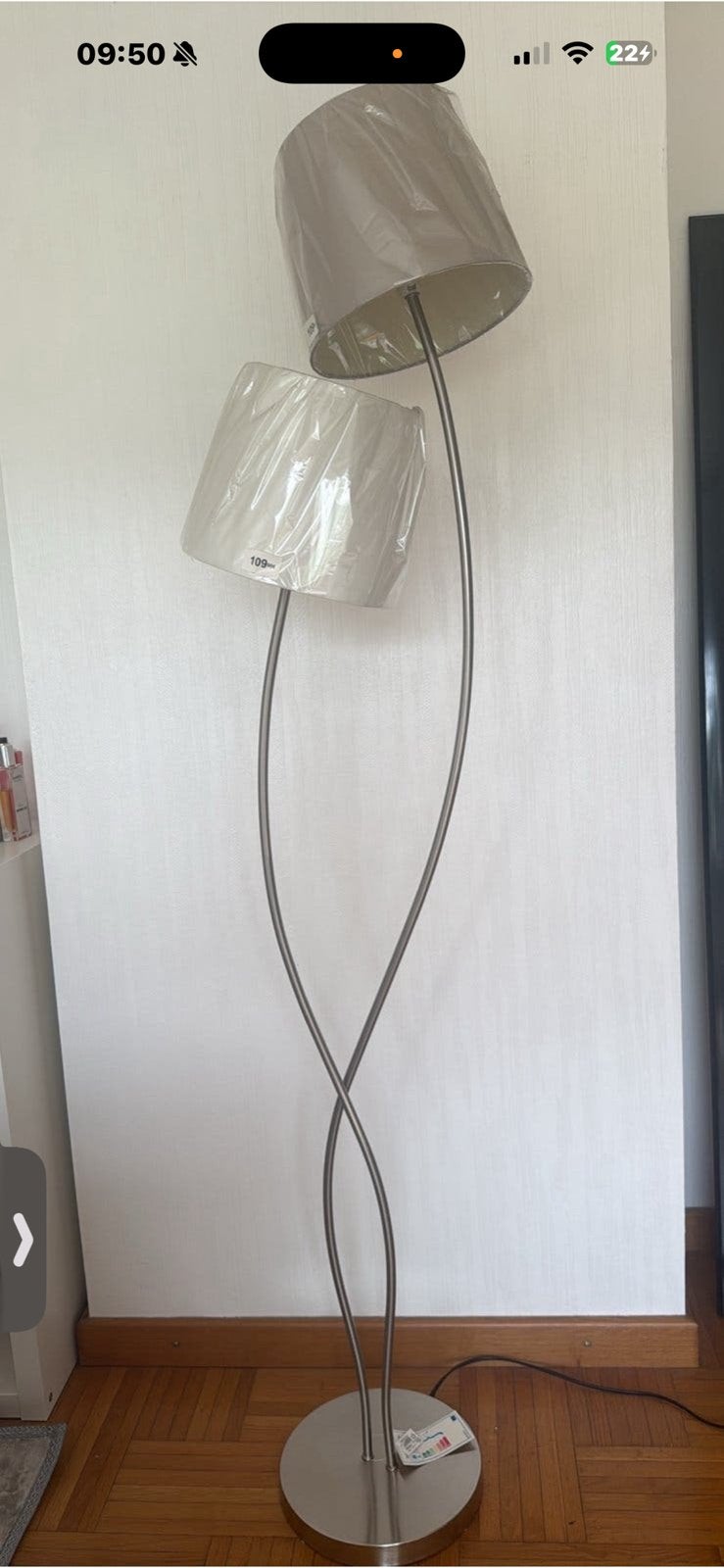 Mooie stijlvolle vloerlamp van Maisons du Monde, Enlèvement, Comme neuf