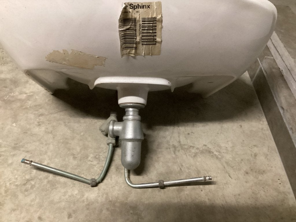 Lavabo sphinx met kraan, Bricolage & Construction, Enlèvement, Utilisé, Pierre, Douche