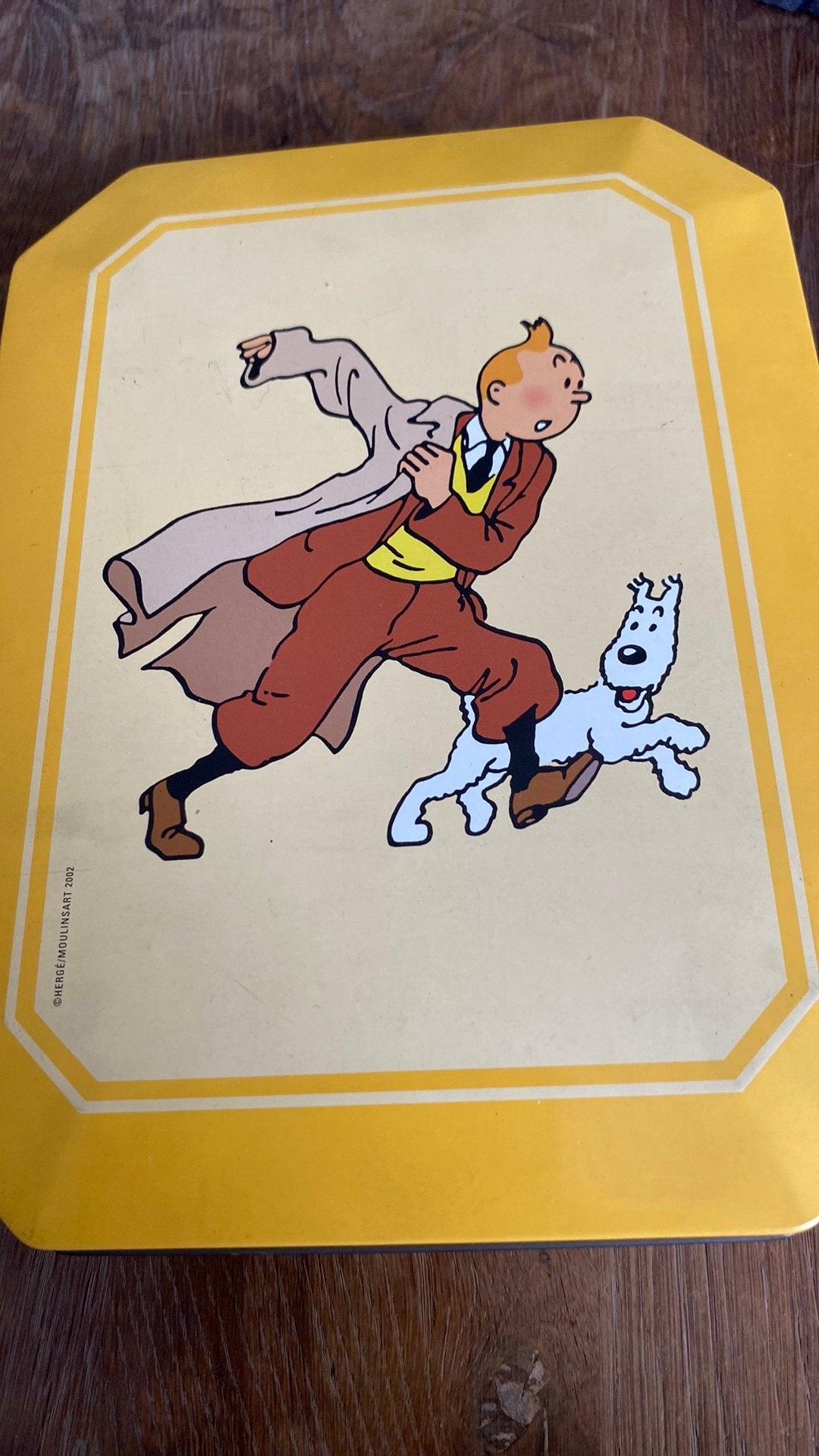 Tinnen doos kuifje, Ophalen of Verzenden, Kuifje, Zo goed als nieuw