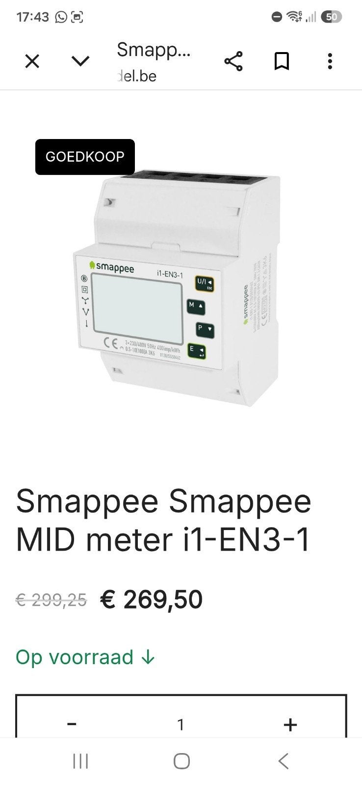 Smappee p1 meter, Ophalen