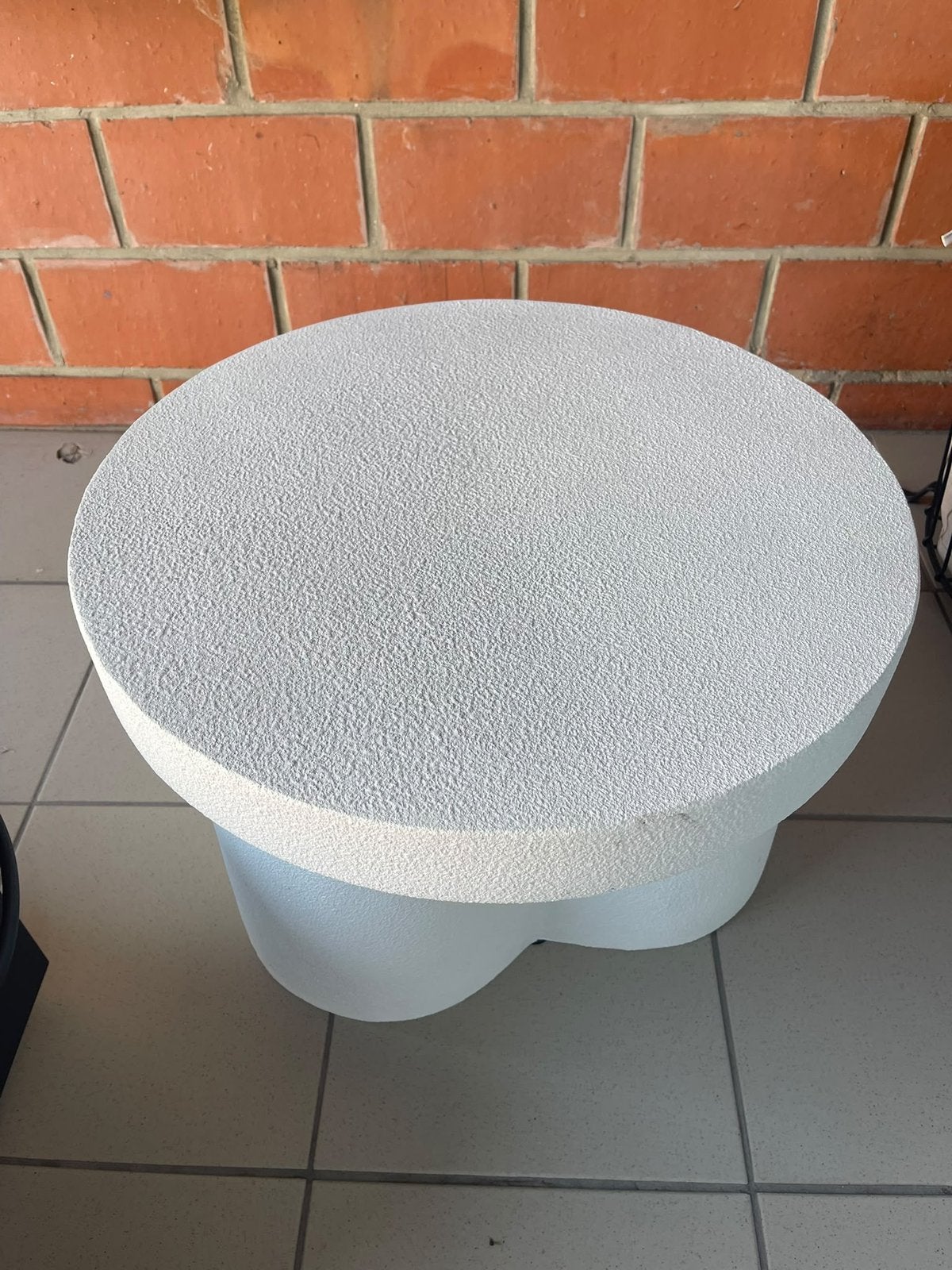 Wit tafeltje, Ophalen, Minder dan 45 cm, Gebruikt, Rond