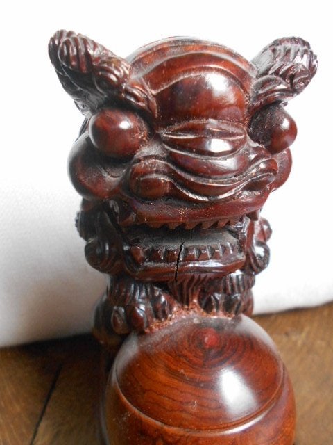 Chine, gardien du temple, statue en marbre, 2 en stéatite, Chine, Enlèvement ou Envoi, Sculpture, Fait main