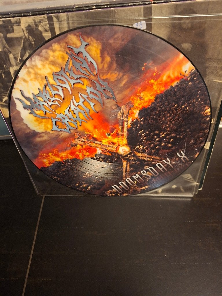 lp - malevolent creation - doomsday x - picture disc - bak 6, Enlèvement ou Envoi, Death metal, Housse de protection extérieure