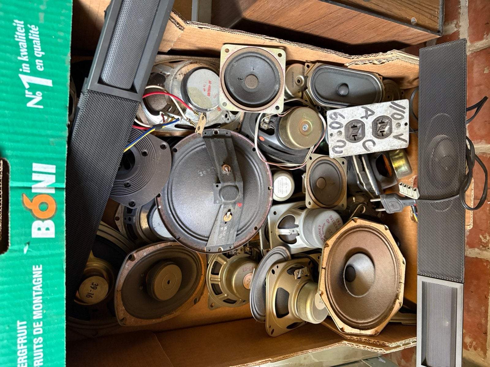 Grote set luidsprekers (Philips, Blaupunkt, Sony...), Audio, Tv en Foto, Ophalen, Gebruikt, Philips