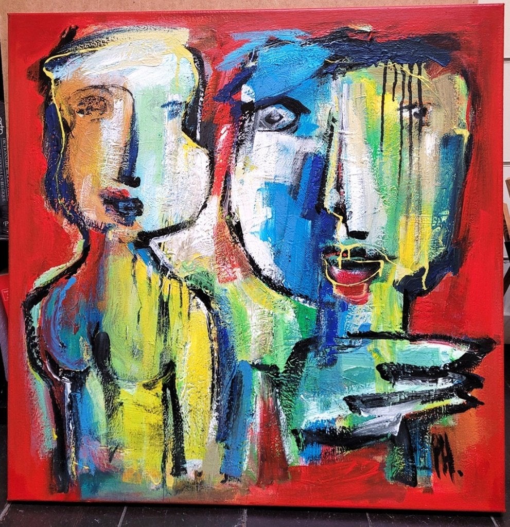 Peter HERMANS, Verdiepen, Antiek en Kunst, Ophalen of Verzenden, Gesigneerd, Textiel, Figuren